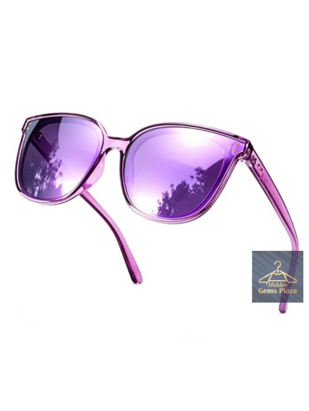 Oversized Polarized Sunglasses UV400 Protection Cateye Frame Women's